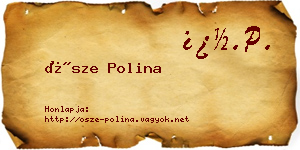 Ősze Polina névjegykártya